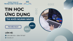 Tin học ứng dụng thi khối ngành nào